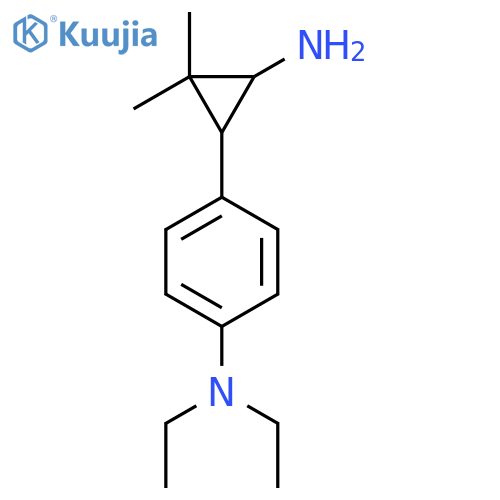 4-(3-amino-2,2-dimethylcyclopropyl)-N,N-diethylaniline structure