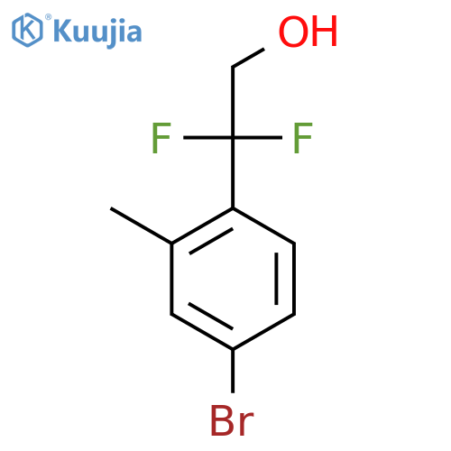 2-(4-bromo-2-methylphenyl)-2,2-difluoroethan-1-ol structure