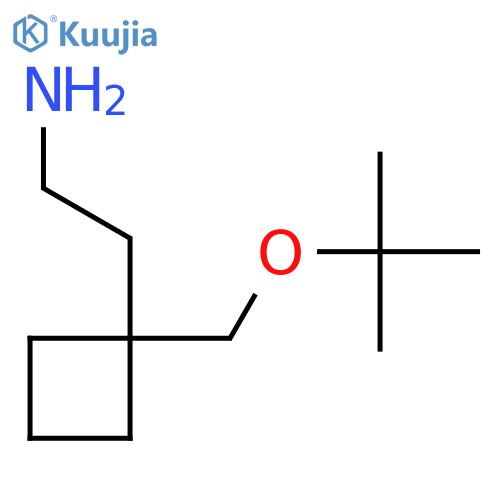 2-{1-(tert-butoxy)methylcyclobutyl}ethan-1-amine structure