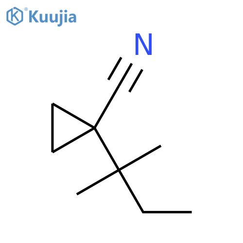 1-(2-methylbutan-2-yl)cyclopropane-1-carbonitrile structure