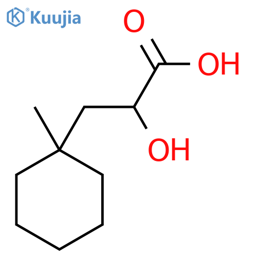 2-hydroxy-3-(1-methylcyclohexyl)propanoic acid structure