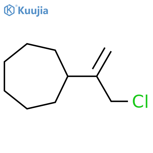 (3-Chloroprop-1-en-2-yl)cycloheptane structure
