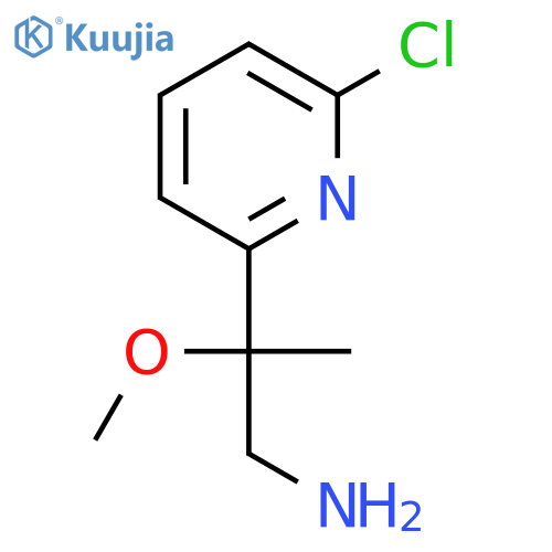 2-(6-Chloropyridin-2-yl)-2-methoxypropan-1-amine structure