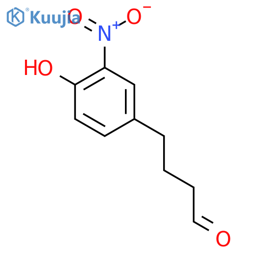 4-(4-hydroxy-3-nitrophenyl)butanal structure