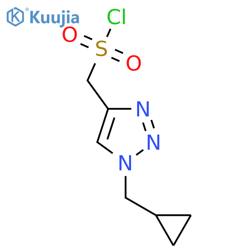 1-(cyclopropylmethyl)-1H-1,2,3-triazol-4-ylmethanesulfonyl chloride structure