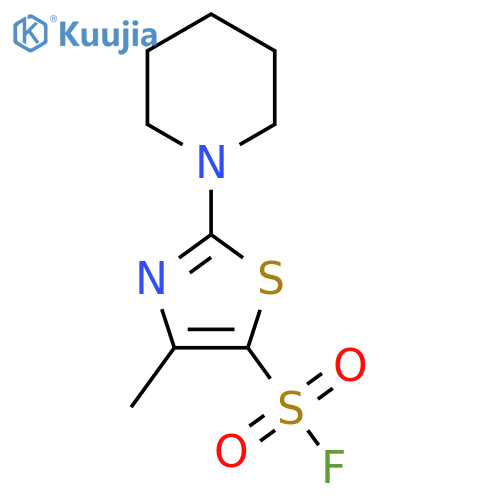 4-methyl-2-(piperidin-1-yl)-1,3-thiazole-5-sulfonyl fluoride structure