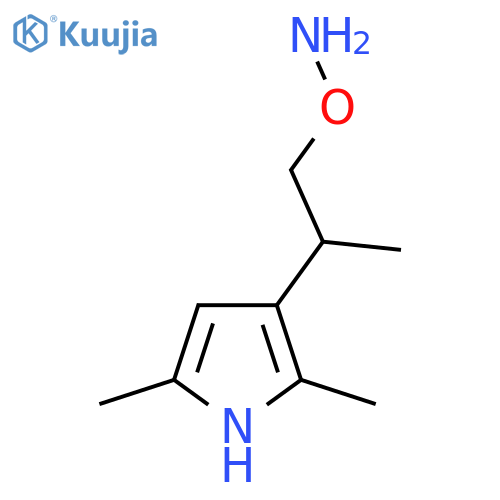 O-2-(2,5-dimethyl-1H-pyrrol-3-yl)propylhydroxylamine structure
