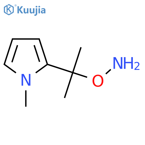 O-2-(1-methyl-1H-pyrrol-2-yl)propan-2-ylhydroxylamine structure