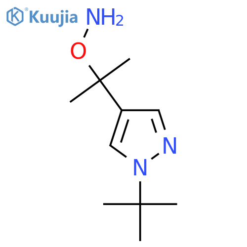 O-2-(1-tert-butyl-1H-pyrazol-4-yl)propan-2-ylhydroxylamine structure