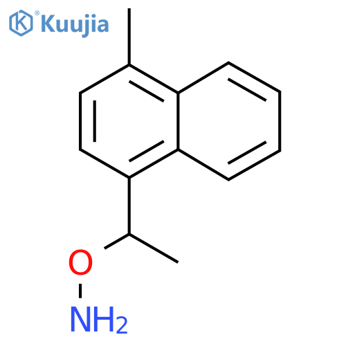 O-1-(4-methylnaphthalen-1-yl)ethylhydroxylamine structure