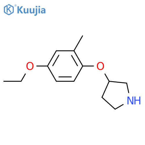 3-(4-ethoxy-2-methylphenoxy)pyrrolidine structure