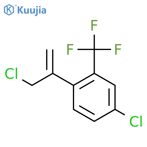 4-Chloro-1-(3-chloroprop-1-en-2-yl)-2-(trifluoromethyl)benzene structure