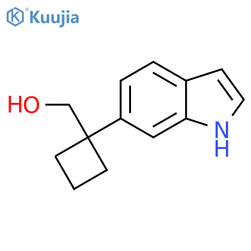 1-(1H-indol-6-yl)cyclobutylmethanol structure