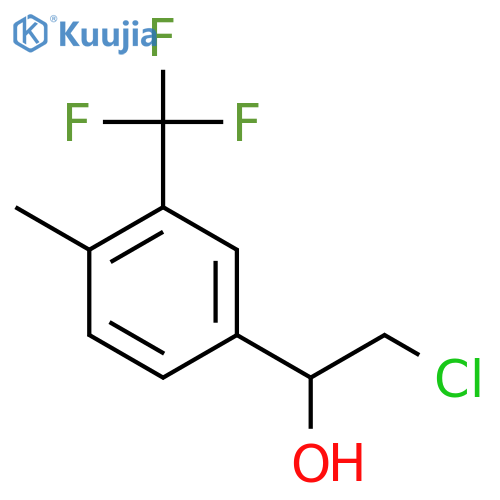 2-chloro-1-4-methyl-3-(trifluoromethyl)phenylethan-1-ol structure