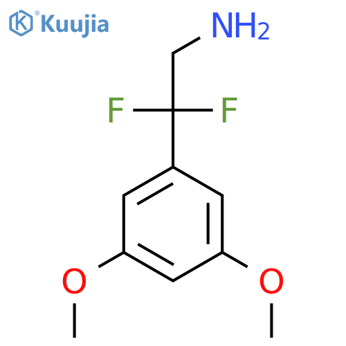 2-(3,5-dimethoxyphenyl)-2,2-difluoroethan-1-amine structure