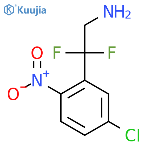 2-(5-chloro-2-nitrophenyl)-2,2-difluoroethan-1-amine structure