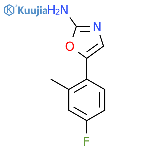 5-(4-fluoro-2-methylphenyl)-1,3-oxazol-2-amine structure