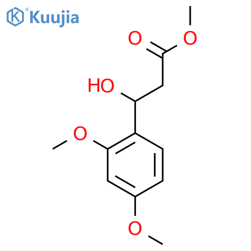 Methyl 3-(2,4-dimethoxyphenyl)-3-hydroxypropanoate structure