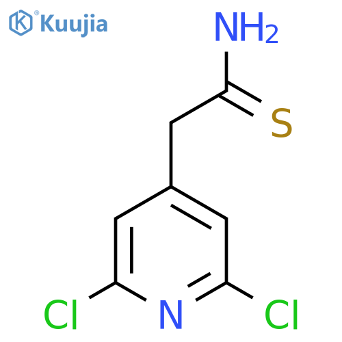 2-(2,6-dichloropyridin-4-yl)ethanethioamide structure