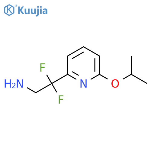 2,2-difluoro-2-6-(propan-2-yloxy)pyridin-2-ylethan-1-amine structure