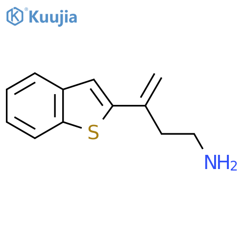 3-(1-benzothiophen-2-yl)but-3-en-1-amine structure