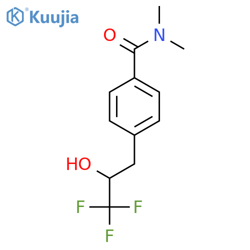 N,N-dimethyl-4-(3,3,3-trifluoro-2-hydroxypropyl)benzamide structure