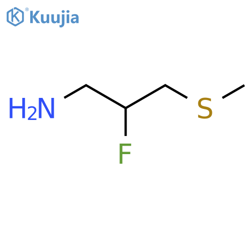 2-fluoro-3-(methylsulfanyl)propan-1-amine structure