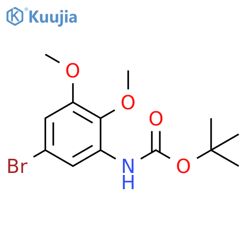 tert-butyl N-(5-bromo-2,3-dimethoxyphenyl)carbamate structure