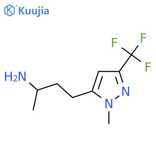 4-1-methyl-3-(trifluoromethyl)-1H-pyrazol-5-ylbutan-2-amine structure