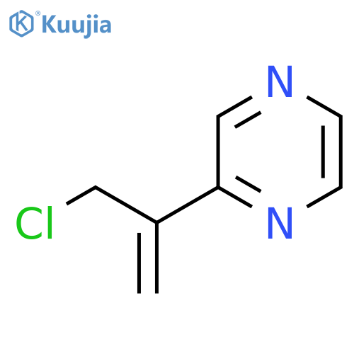 2-(3-chloroprop-1-en-2-yl)pyrazine structure