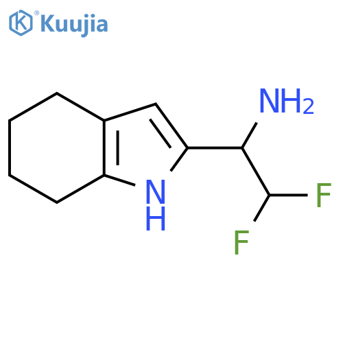 2,2-difluoro-1-(4,5,6,7-tetrahydro-1H-indol-2-yl)ethan-1-amine structure