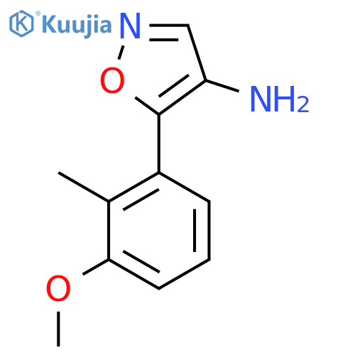 5-(3-methoxy-2-methylphenyl)-1,2-oxazol-4-amine structure