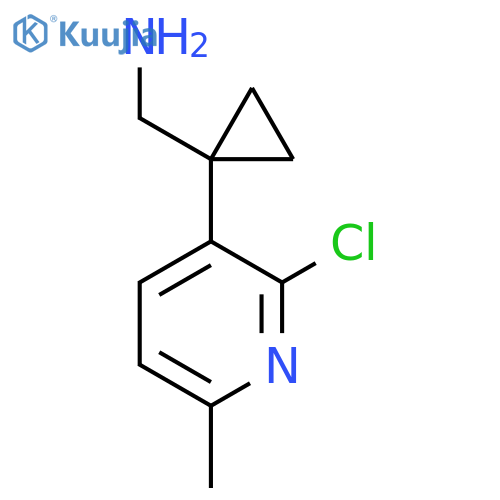 1-(2-chloro-6-methylpyridin-3-yl)cyclopropylmethanamine structure