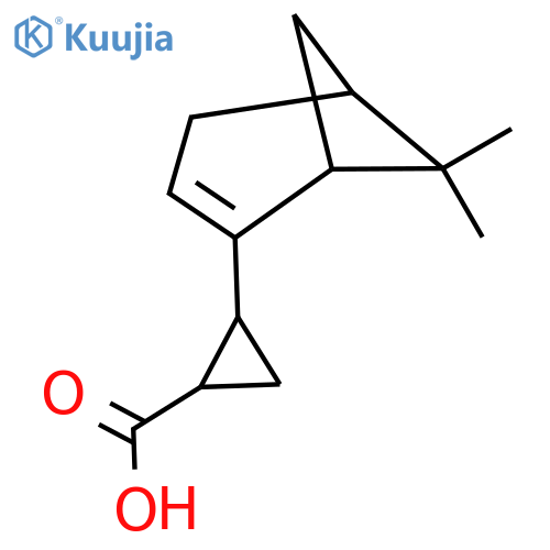 2-{6,6-dimethylbicyclo3.1.1hept-2-en-2-yl}cyclopropane-1-carboxylic acid structure