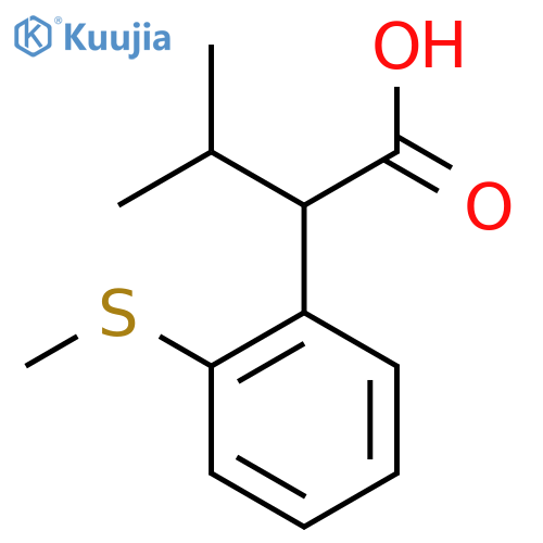 3-methyl-2-2-(methylsulfanyl)phenylbutanoic acid structure