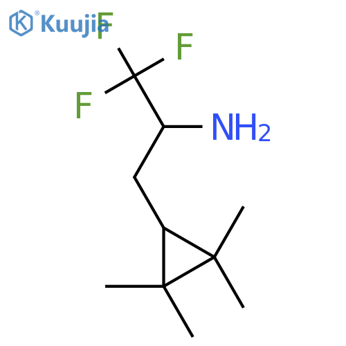 1,1,1-trifluoro-3-(2,2,3,3-tetramethylcyclopropyl)propan-2-amine structure