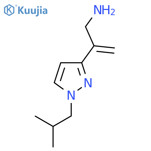 2-1-(2-methylpropyl)-1H-pyrazol-3-ylprop-2-en-1-amine structure