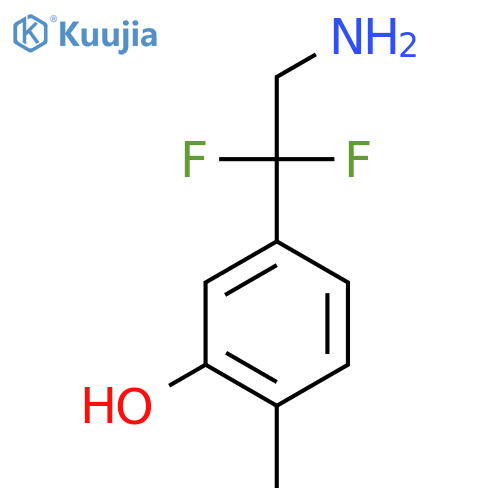 5-(2-amino-1,1-difluoroethyl)-2-methylphenol structure