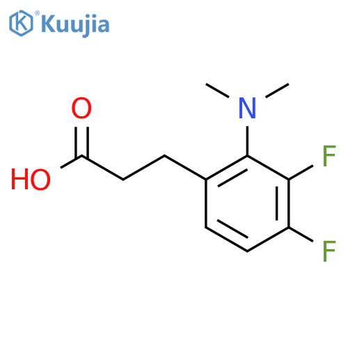 3-2-(dimethylamino)-3,4-difluorophenylpropanoic acid structure