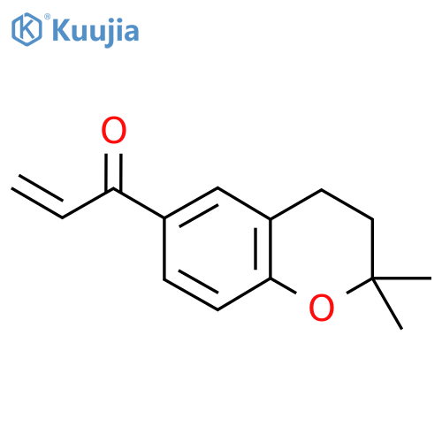 1-(2,2-dimethyl-3,4-dihydro-2H-1-benzopyran-6-yl)prop-2-en-1-one structure