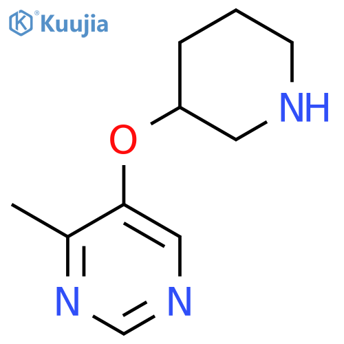 4-Methyl-5-(piperidin-3-yloxy)pyrimidine structure