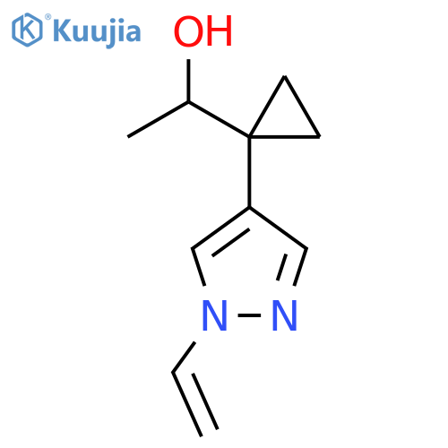 1-1-(1-ethenyl-1H-pyrazol-4-yl)cyclopropylethan-1-ol structure