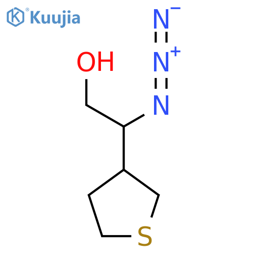 2-azido-2-(thiolan-3-yl)ethan-1-ol structure