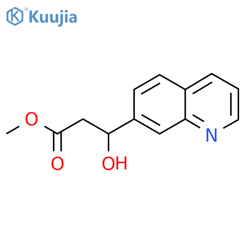 methyl 3-hydroxy-3-(quinolin-7-yl)propanoate structure