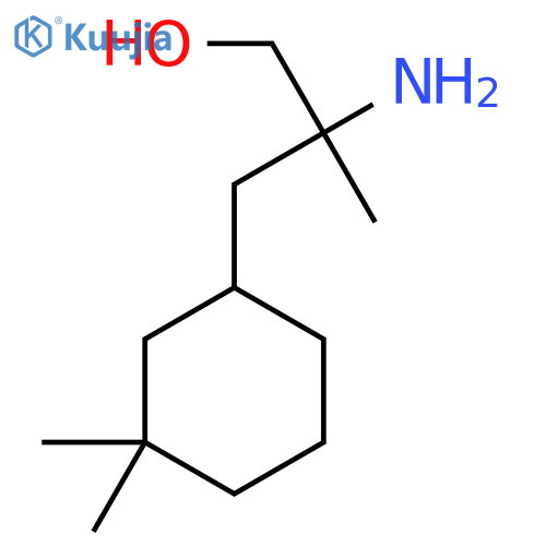 2-amino-3-(3,3-dimethylcyclohexyl)-2-methylpropan-1-ol structure