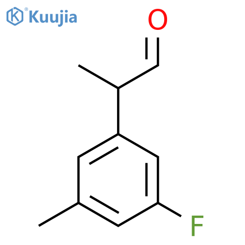 2-(3-fluoro-5-methylphenyl)propanal structure