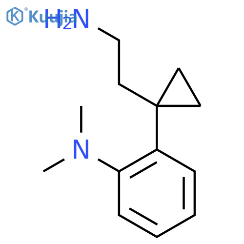 2-1-(2-aminoethyl)cyclopropyl-N,N-dimethylaniline structure