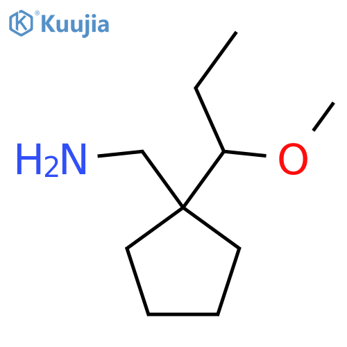 1-(1-methoxypropyl)cyclopentylmethanamine structure