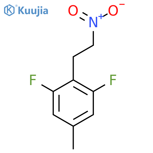 1,3-difluoro-5-methyl-2-(2-nitroethyl)benzene structure