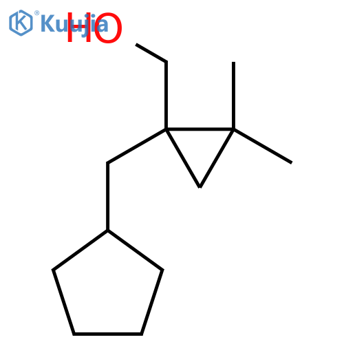 1-(cyclopentylmethyl)-2,2-dimethylcyclopropylmethanol structure